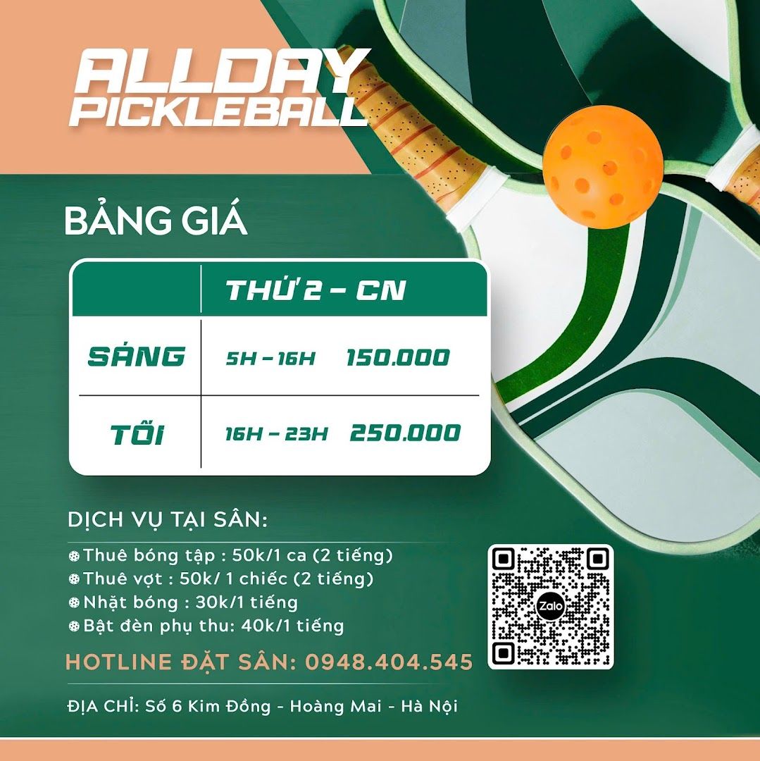 All Day Pickleball - 6 Kim Đồng 3