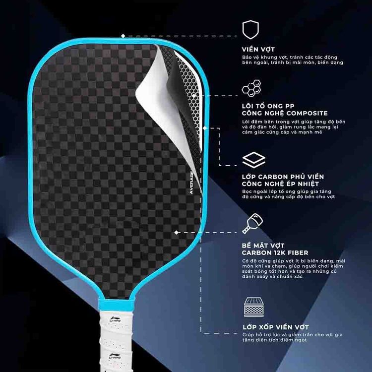 Giải Mã Công Nghệ Lõi Vợt Pickleball 2026: Lõi Tổ Ong Polypropylene vs. Lõi Đặc Carbon