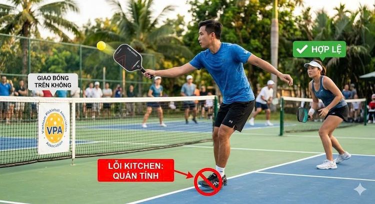 Cập Nhật Luật Pickleball 2026: Những Thay Đổi Quan Trọng Về Lỗi Giao Bóng Và Vạch Kitchen