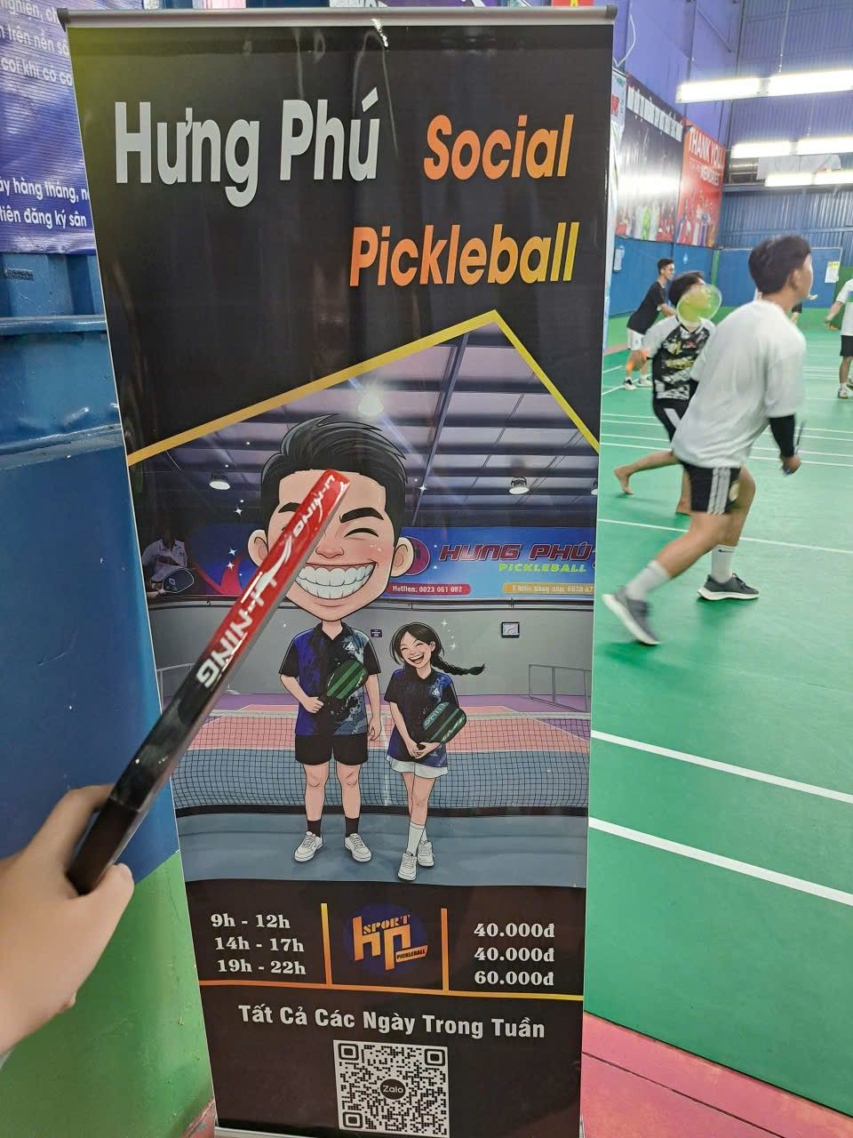 Sân cầu lông và Pickkeball Hưng Phú 4 - An Lạc 3