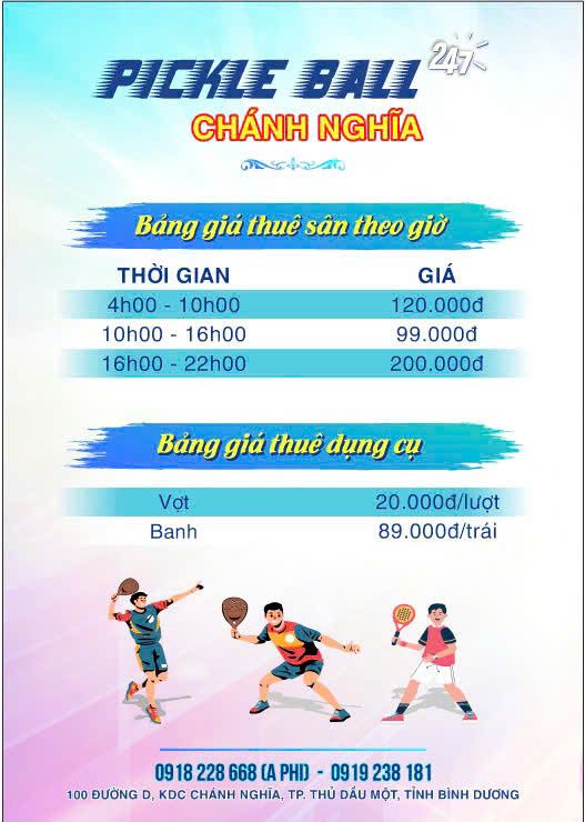 Sân Pickleball Chánh Nghĩa 1
