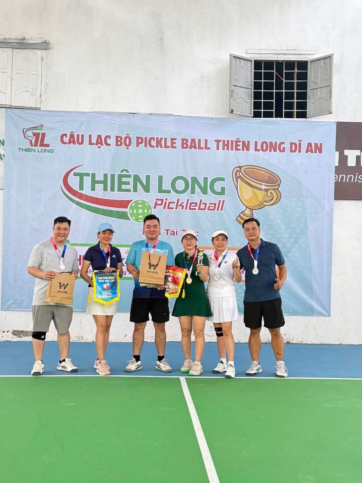 Sân pickleball thiên long dĩ an 4