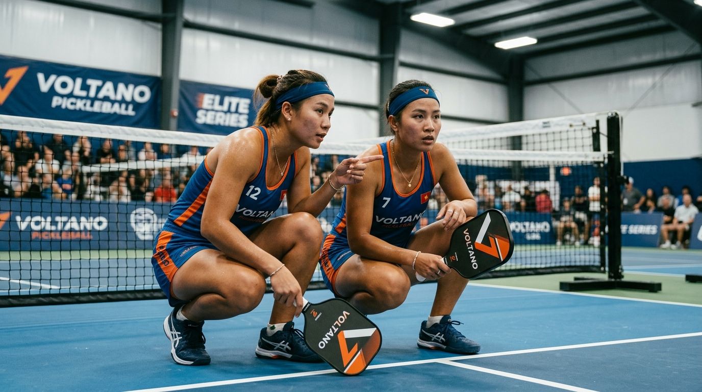 Chiến thuật stacking trong pickleball đôi: khi nào dùng và cách thực hiện an toàn