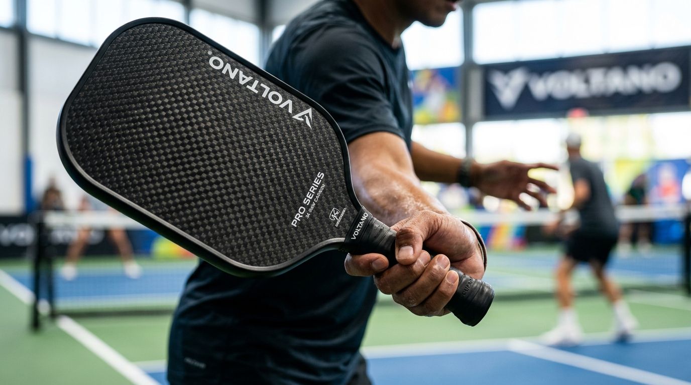Cơ chế tạo spin trong pickleball: tại sao bề mặt vợt carbon raw lại tạo xoáy tốt hơn các loại khác?