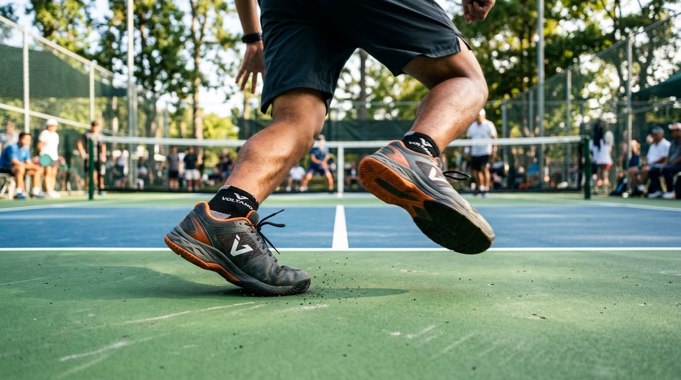 Đứng sai vị trí khiến bạn mất điểm: Cách sắp xếp feet trong pickleball