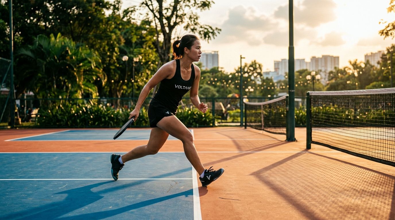 Đứng sai vị trí khiến bạn mất điểm: Cách sắp xếp feet trong pickleball
