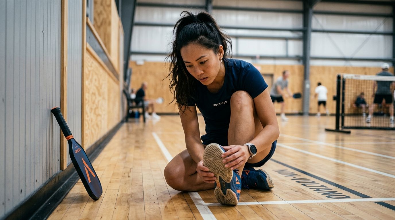 Giày bóng đá đế TF có dùng chơi pickleball trên sân cứng được không?