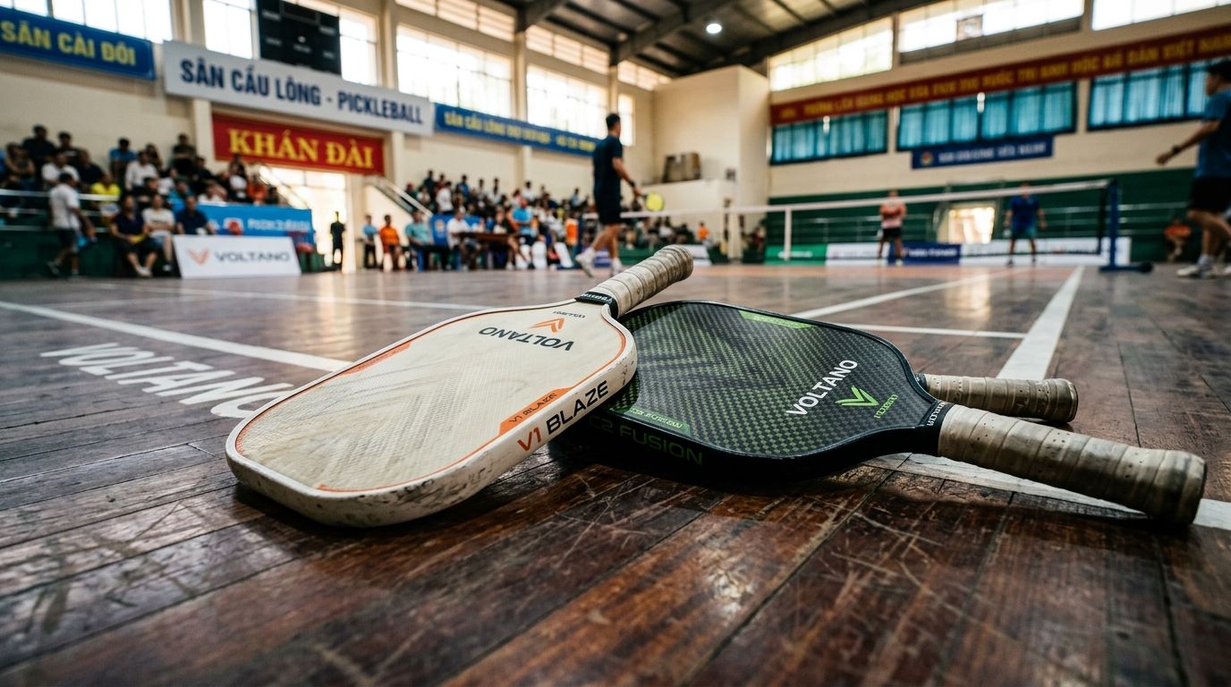 Mặt vợt pickleball: Hybrid hay Composite? So sánh ảnh hưởng đến cảm giác bóng