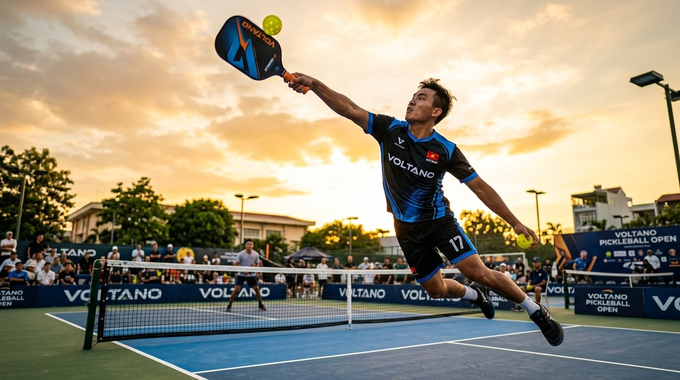 Overhead smash trong pickleball: Cách đánh mạnh mà vẫn kiểm soát