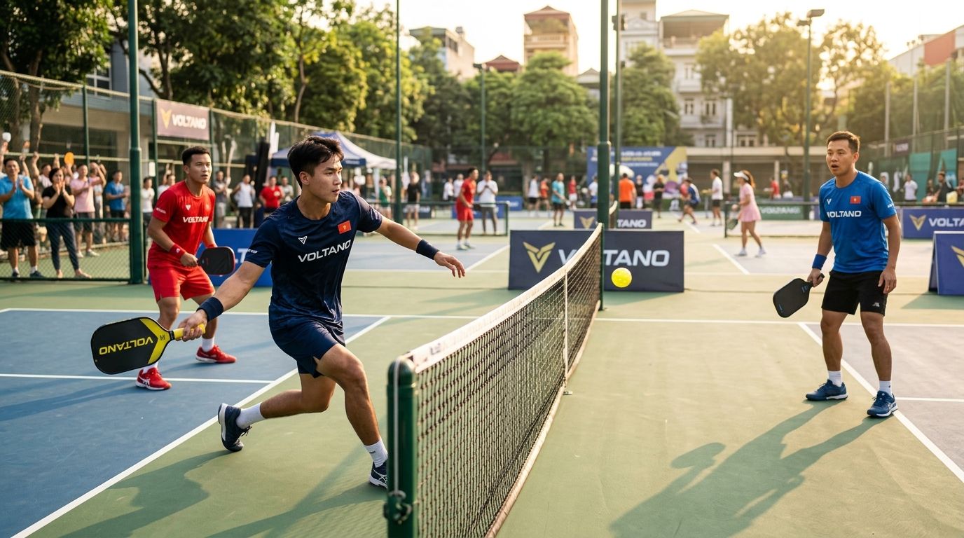 Overhead smash trong pickleball: Cách đánh mạnh mà vẫn kiểm soát