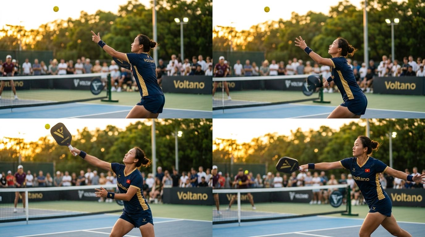 Sai Lầm Khi Nhắm Bóng Cao Trong Pickleball: Overhead Smash Thường Gặp