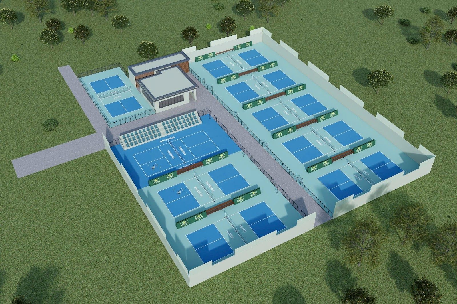 SÂN PICKLEBALL PICKLECOOL 4