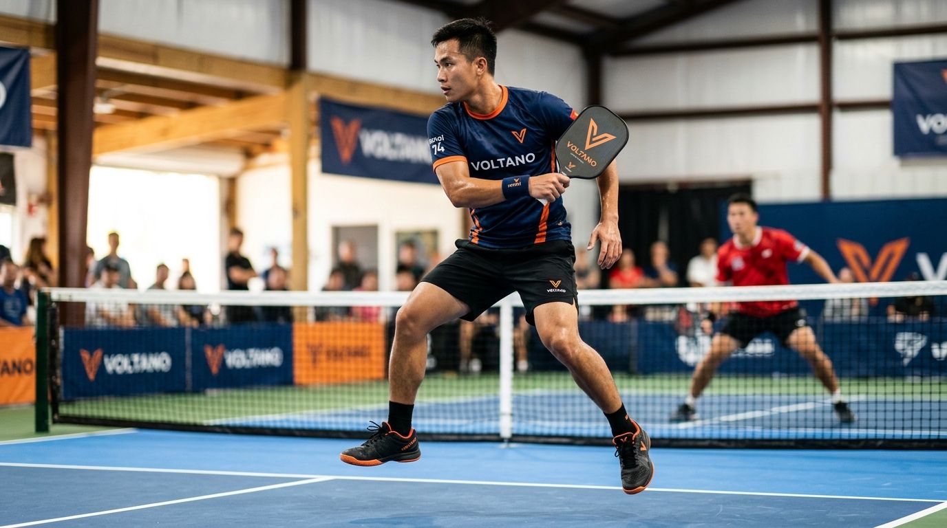 Tư thế chờ đúng cách trong pickleball để phản ứng nhanh với mọi kiểu đánh