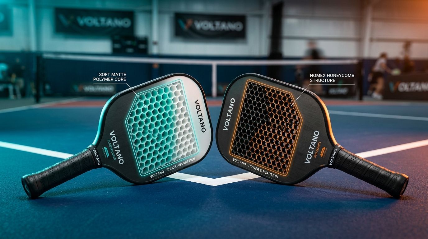 Vợt Pickleball Lõi Polymer vs Nomex: Khác Biệt Thực Sự Ảnh Hưởng Thế Nào Đến Lối Chơi?