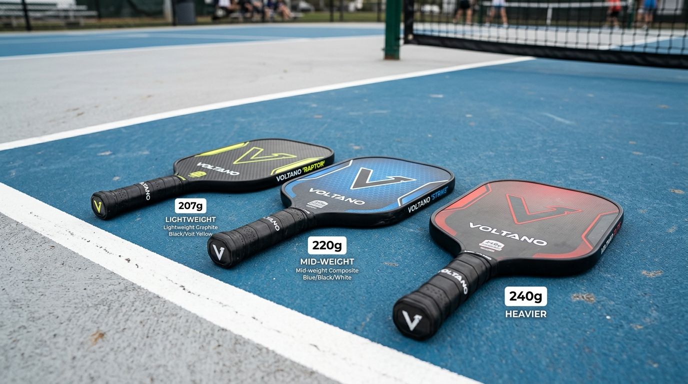Vợt pickleball nặng hay nhẹ tốt hơn - So sánh thực tế