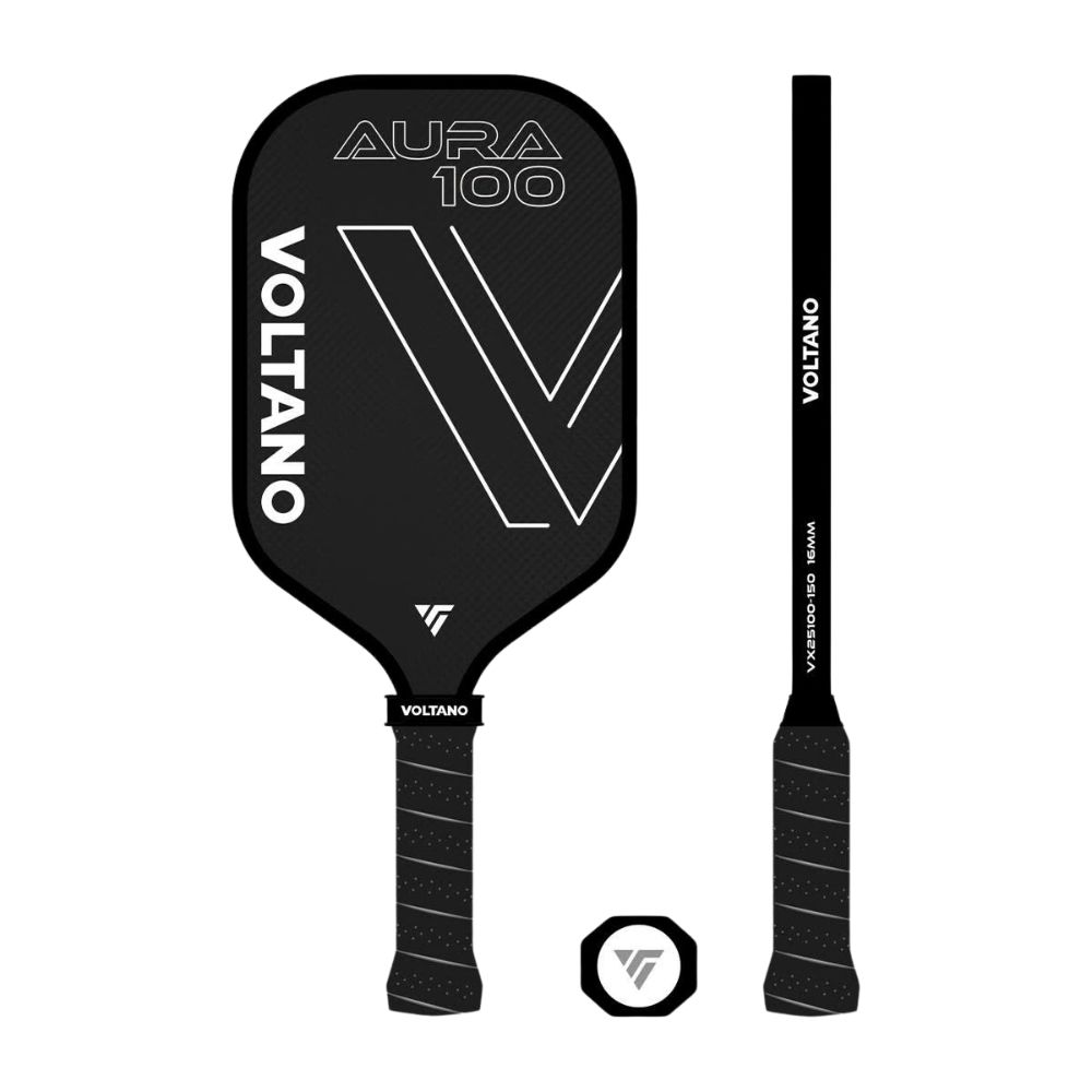 Vợt Pickleball Voltano Aura 100 Màu Đen